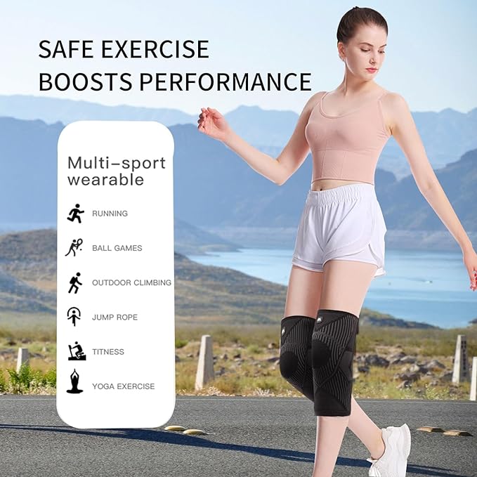 Knee Supports Brace for Joint Pain Relief, Arthritis,Injury Recovery, Ligament Injury, Meniscus Tear,Knee Pain Relief, ACL, MCL, Tendonitis, Running,Jogging Squats, Sports