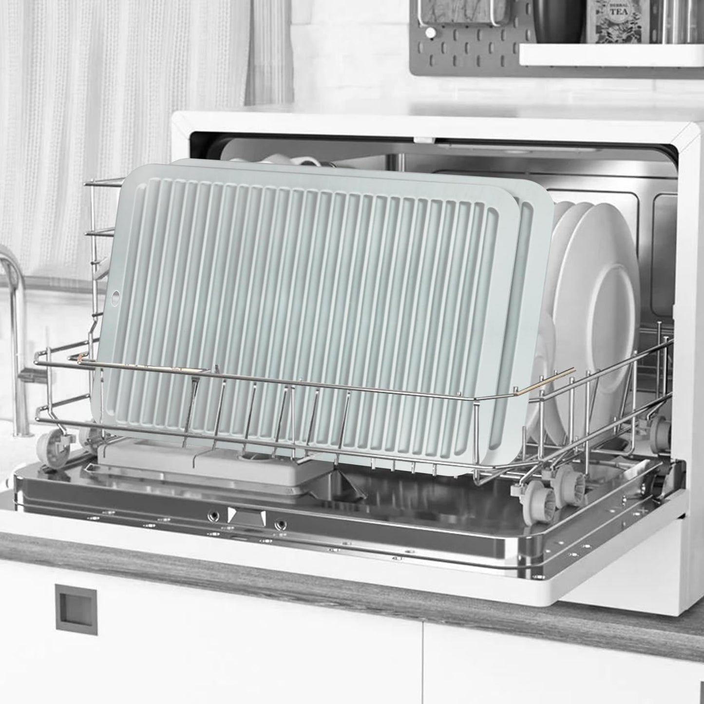 2 Pcs Gray Silicone Trivets 16"x12" Heat Resistant Trivets for Hot Pots and Pans Nonslip and Heat Resistant Hot Pads Silicone Square Trivet Mat Heat Resistant Mats for Countertop