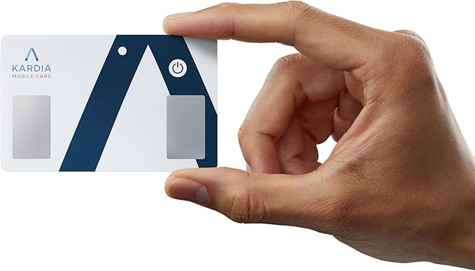 KardiaMobile Card Wallet-Sized Personal EKG Device - Record Single-Lead EKGs On The Go and Detect Irregular Heartbeats - by AliveCor