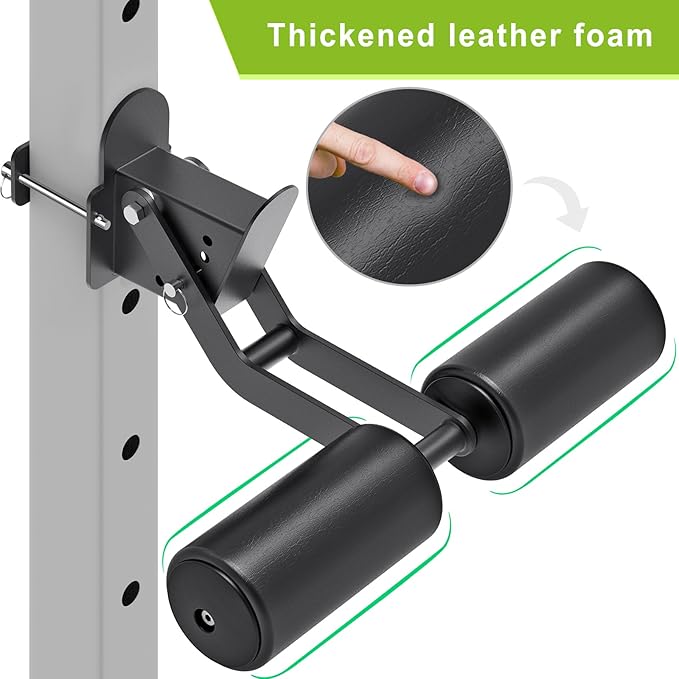 Kipika Nordic Hamstring Curl Squat Rack Attachment 5/8" or 1" Hole
