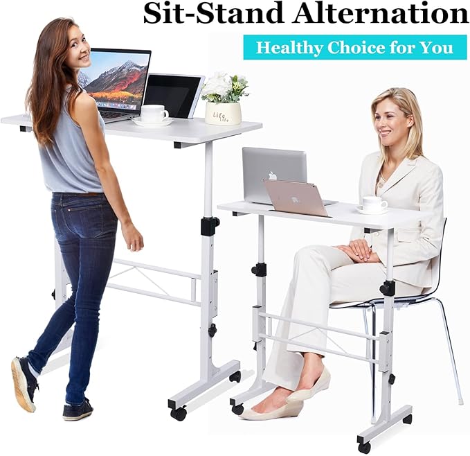 KLSMYHOKI Standing Desk Adjustable Height 16"x31.5" Height 27"-43.5"