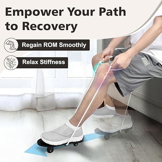Knee Glider for Knee Replacement Recovery Aids, Ideal Knee Surgery Recovery Equipment for Physical Therapy, MCL, ACL Recovery Gift, Knee Rehabilitation Stretcher