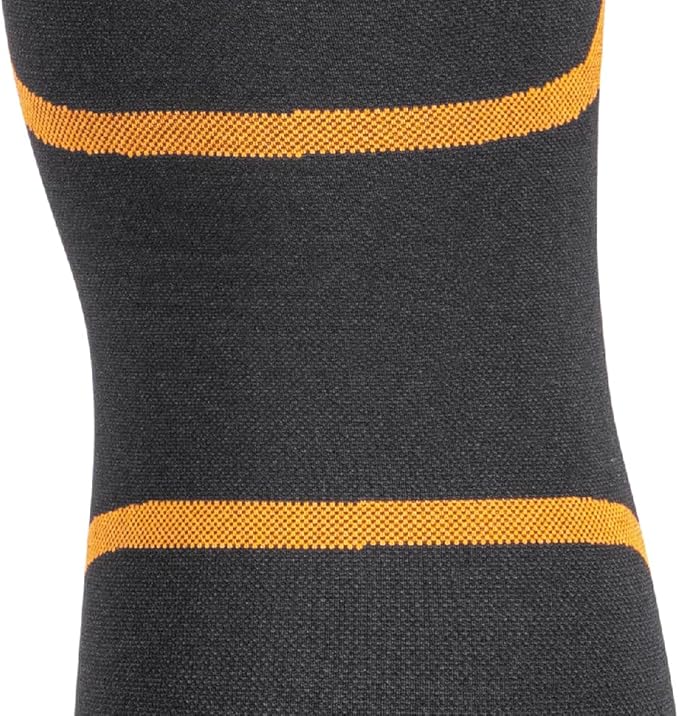 Klein Tools 60623 Knee Pad Compression Sleeve, Knee Support for Construction, Workers and Athletes, Black, M/L