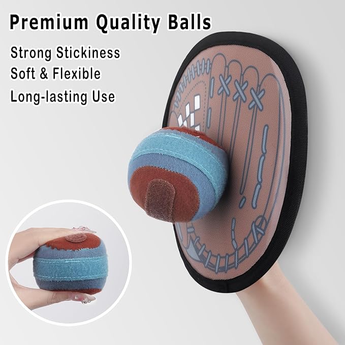 Kids Velcro Catching Balls Set - Toss and