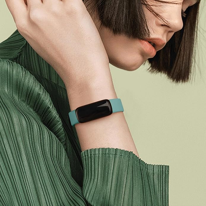 3 Pack Bands Compatible with Fitbit Inspire 3 Bands, Soft Silicone Adjustable Wristband Replacement Sport Straps Compatible with Fitbit Inspire 3 Fitness Tracker