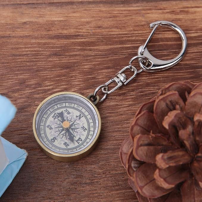 Keychain, Pack of 2 Vintage Outdoor Camping Hiking