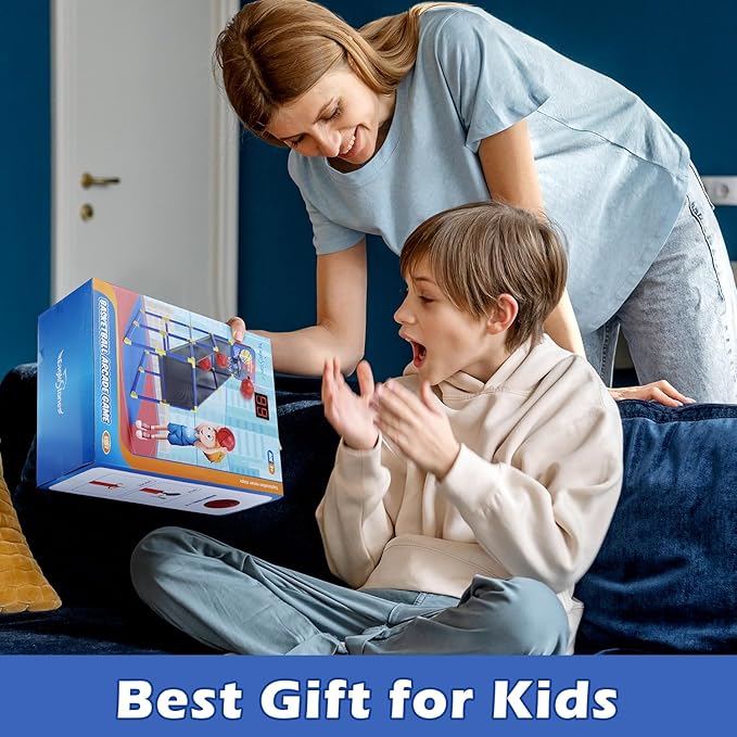 Kids Basketball Hoop Arcade Game W/Electronic Scoreboard Cheer Sound W/4 Balls, 3-6 5-7 5-7 8-12 8-12 Toddlers