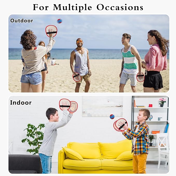 Kids Velcro Catching Balls Set - Toss and