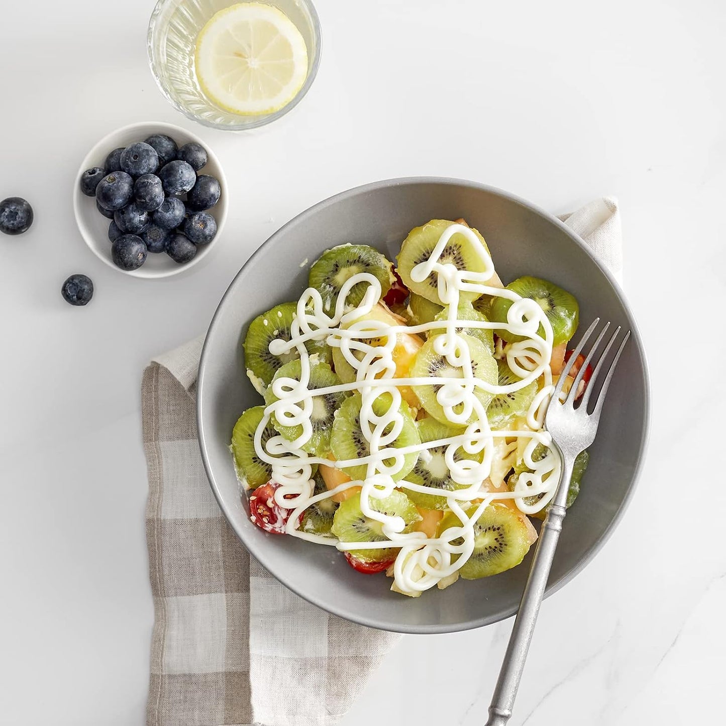 Y YHY 8.6" Vivid Gray Pasta, Salad & Soup Serving Bowls Set of 4, 32oz Large Ceramic, Microwave, Oven & Dishwasher Safe, Sturdy Porcelain Perfect for Daily Dining, Family Gatherings, Parties & Gifts