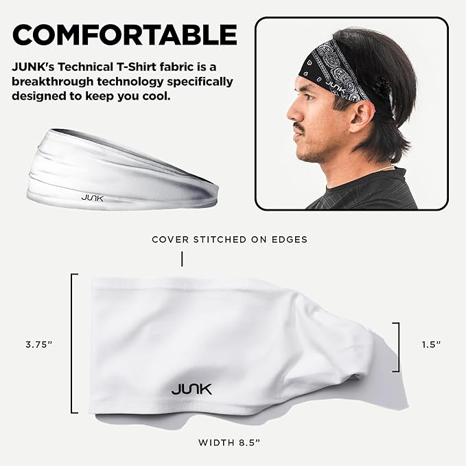 JUNK Brands Mistly Mountains Big Bang Lite Headband Black