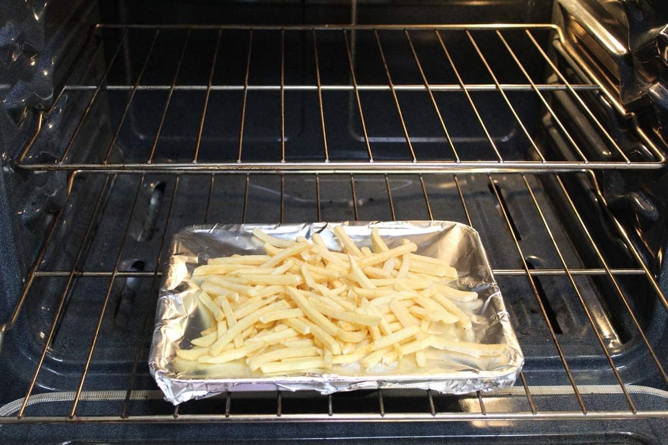 Aluminum Foil Wrap | Heavy-Duty, Commercial Grade for Food Service Industry | Silver Foil for Cooking, Roasting, Baking, BBQ & Parties | 18"x 500 feet (4 Pack)