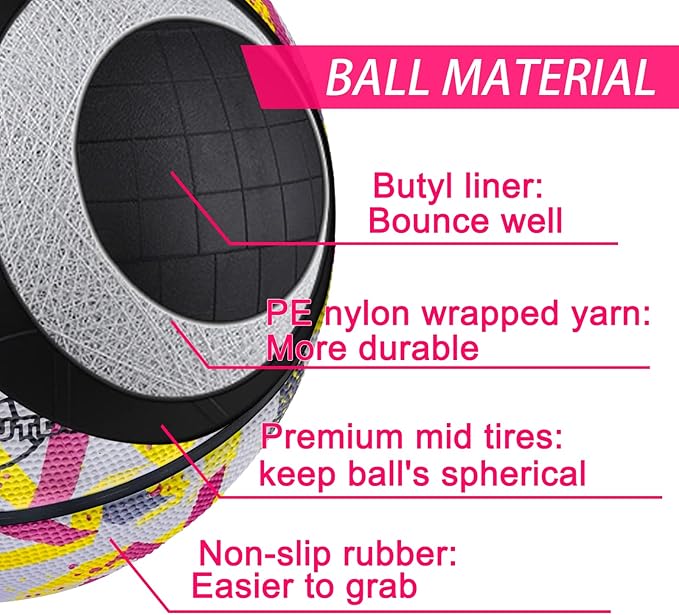 Kids Basketball Size 3(22") 5(27.5") for