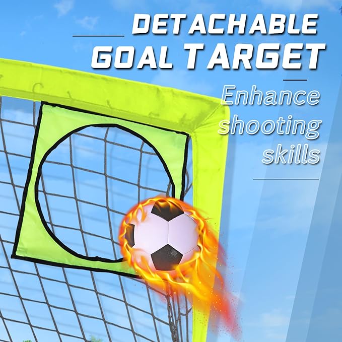 Kids Soccer Goal for Backyard 9x5 FT
