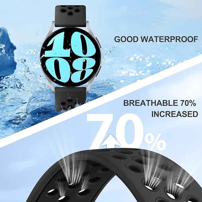 Meliya Bands Compatible with Garmin Forerunner 245/645 & 55/158 Band, 20mm Replacement Soft Silicone Sport Band for Garmin Forerunner 645/245 Music & 55/158 Smart Watch