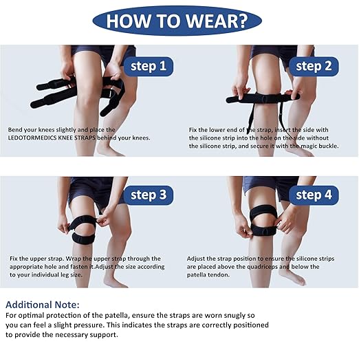 Knee Brace for Meniscus Tear - Adjustable Support for Men & Women - Breathable Neoprene Design for Sports, Running, Hiking, Arthritis & Injury Recovery(S/M)