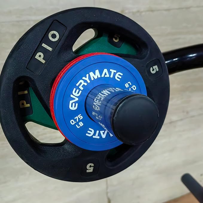 Rubber Fractional Weight Plates Set of 8 Micro 0.25LB 0.5LB 0.5LB 0.75LB 0.75LB 1 1 LB