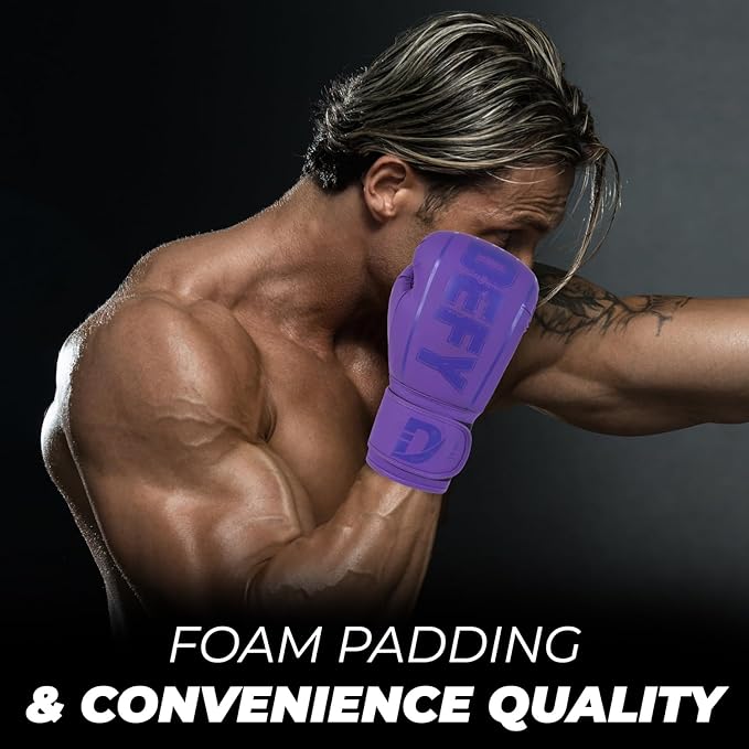 DEFY Boxing Gloves for Men & Women - Premium Quality Synthetic Leather Boxing Gloves for Training - Perfect for Punching Heavy Bags, Sparring, & Fighting Gloves