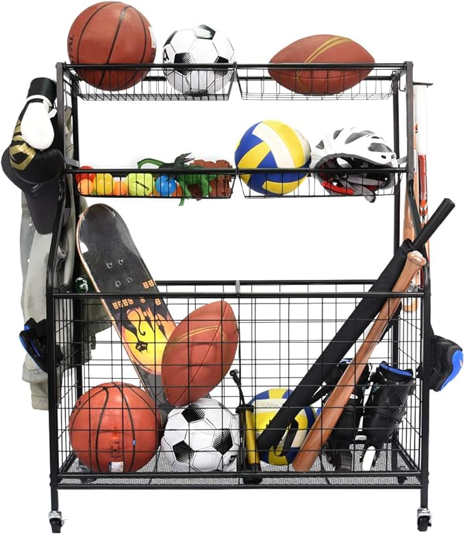 Kinghouse Garage Sports Equipment Organizer
