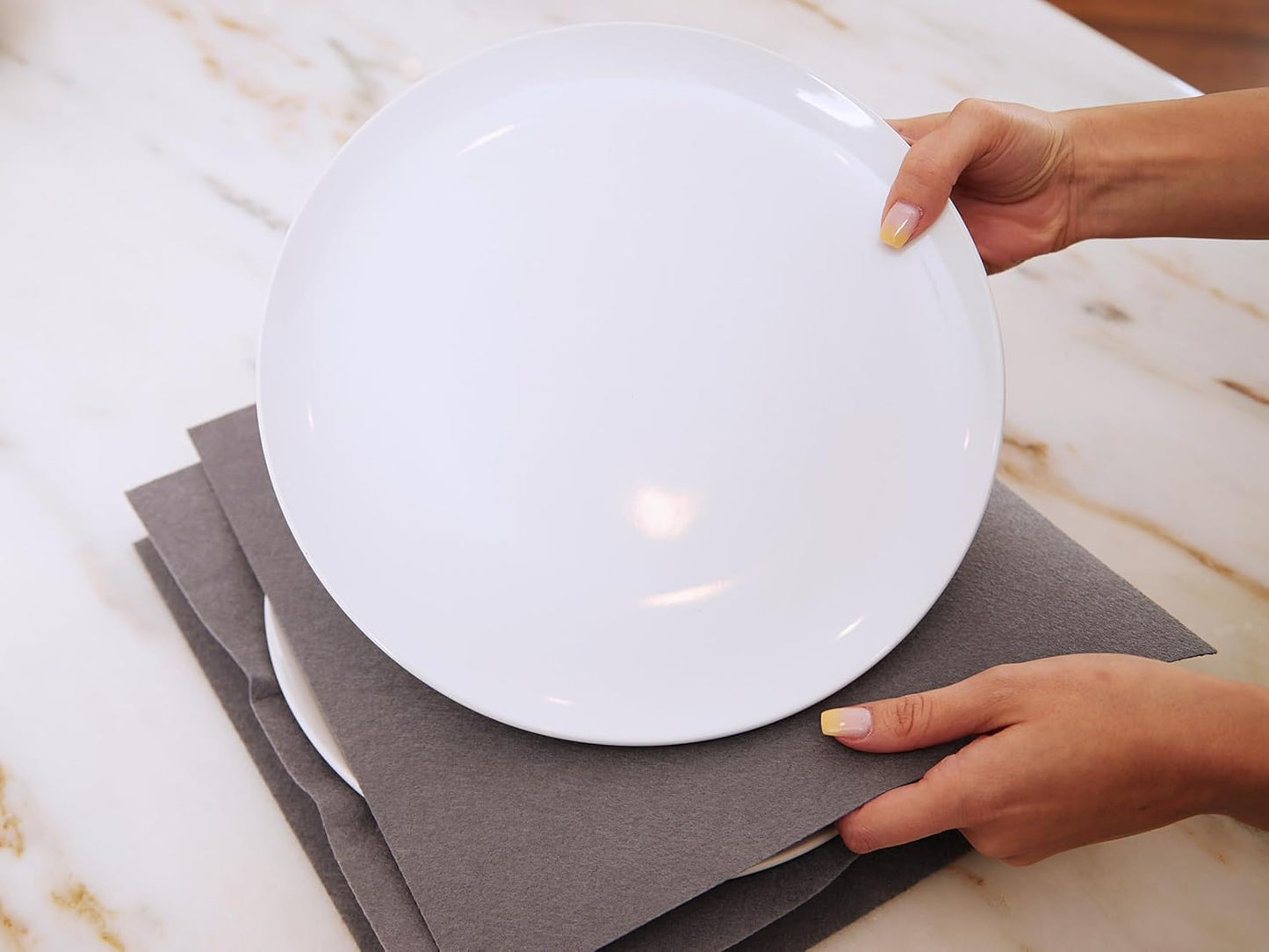 Covermates Keepsakes Dish Storage Box - Stackable, Reinforced Handles, China Storage, Scarlett Red