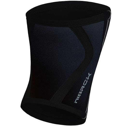 Knee Sleeves (1 Pair), 7mm Neoprene Compression Knee Braces, Great Support for Cross Training, Weightlifting, Powerlifting, Squats, Basketball and More