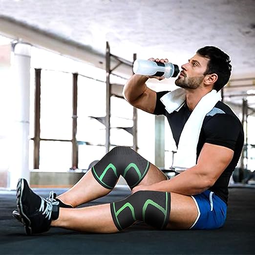 Knee Brace, Knee Compression Sleeve for Men & Women, Knee Pads for Knee Pain, Running, Work Out, Gym, Hiking, Arthritis, ACL, PCL, Joint Pain Relief, Meniscus Tear, Injury Recovery, Sports(Blue, Size L)