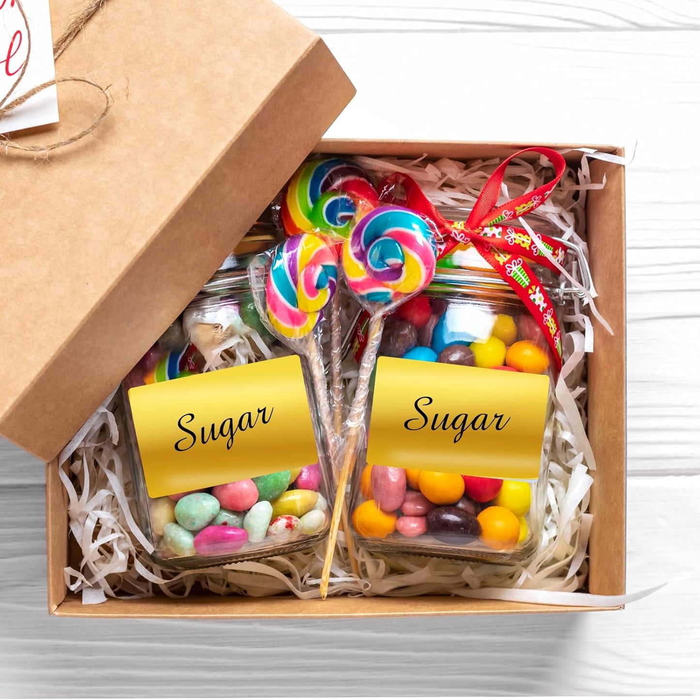 3x2 Inch Holographic Thermal Labels, Gold Thermal Sticker Labels, Rainbow Glitter Stickers for Price, Barcode, Mailing, Name, DIY Custom Logo Design, 200 Pcs/1 Roll