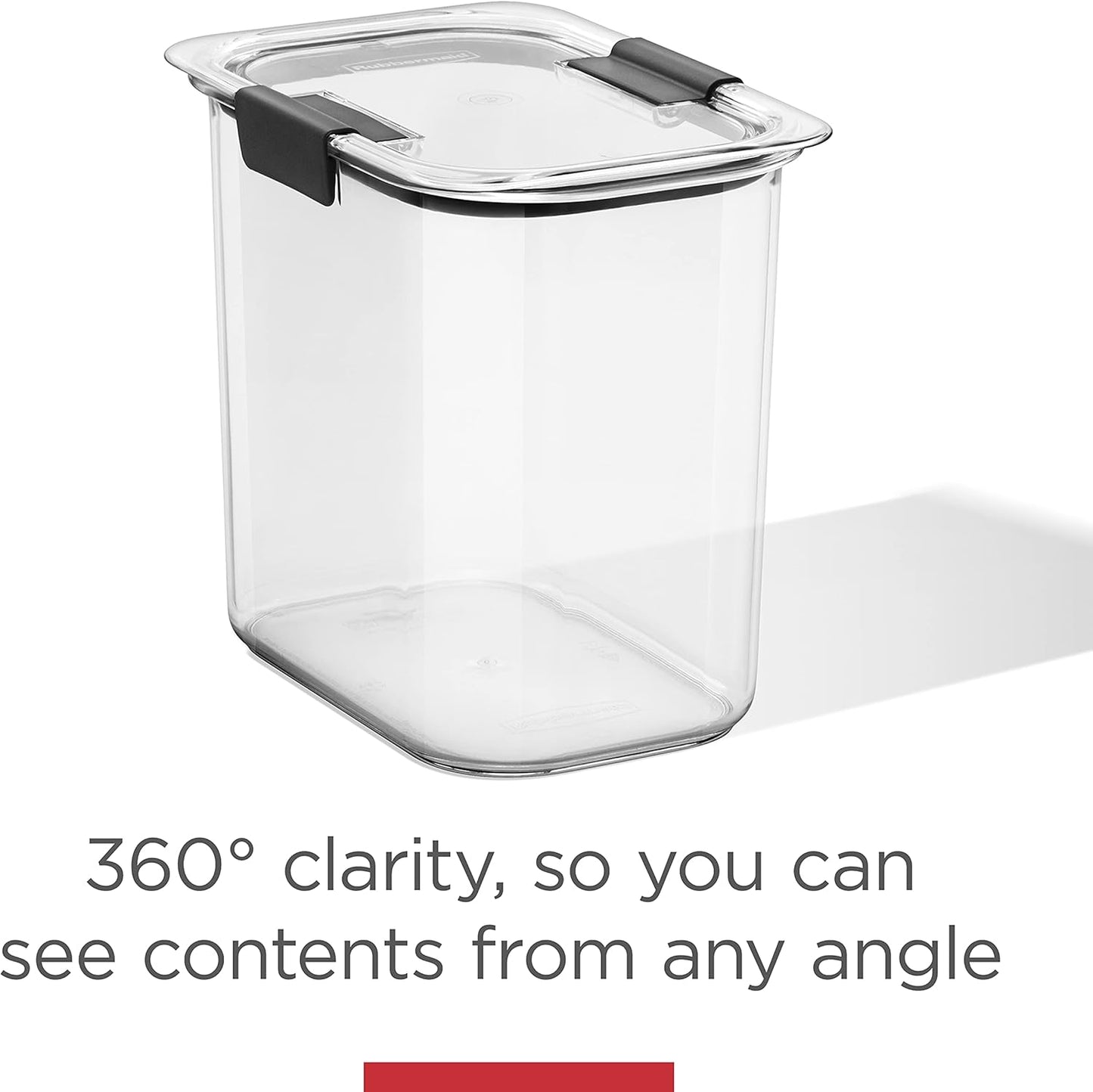 Rubbermaid Brilliance Pantry Food Storage Containers, Set of 4 (8 Pieces), BPA-Free, Clear, Airtight