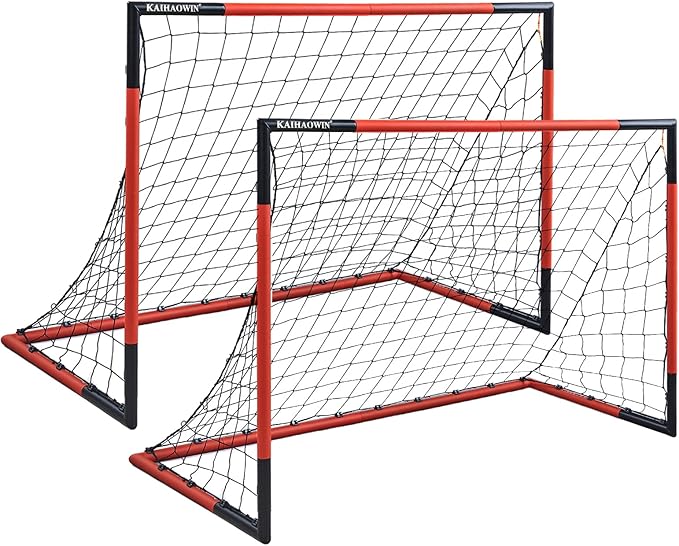 KAIHAOWIN Soccer Goal 3'x2.5' 6'x4'|8'x6'|10'x6.6'-Steel Frame