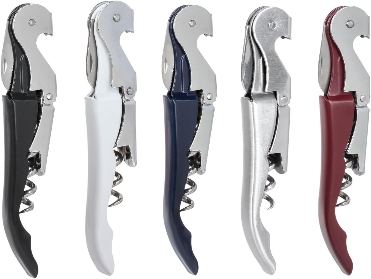 Thirsty Rhino Anggur Double Hinged Waiter's Corkscrew (Set of 12) (Burgundy)