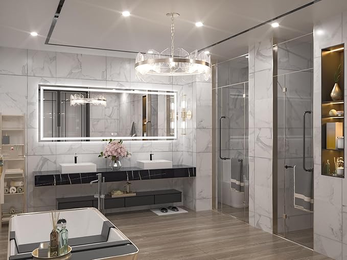 Keonjinn LED Bathroom Mirror 84 x 32 Inch