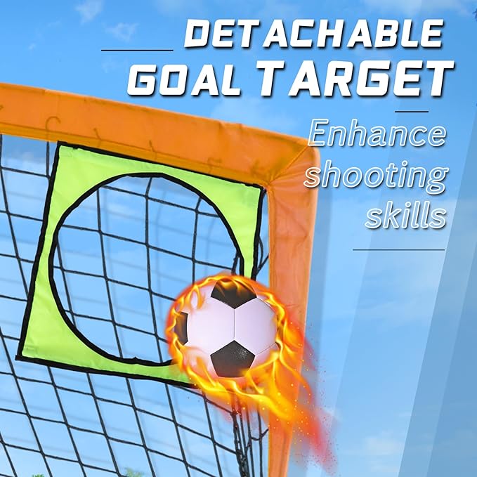 Kids Soccer Goal for Backyard 9x5 FT