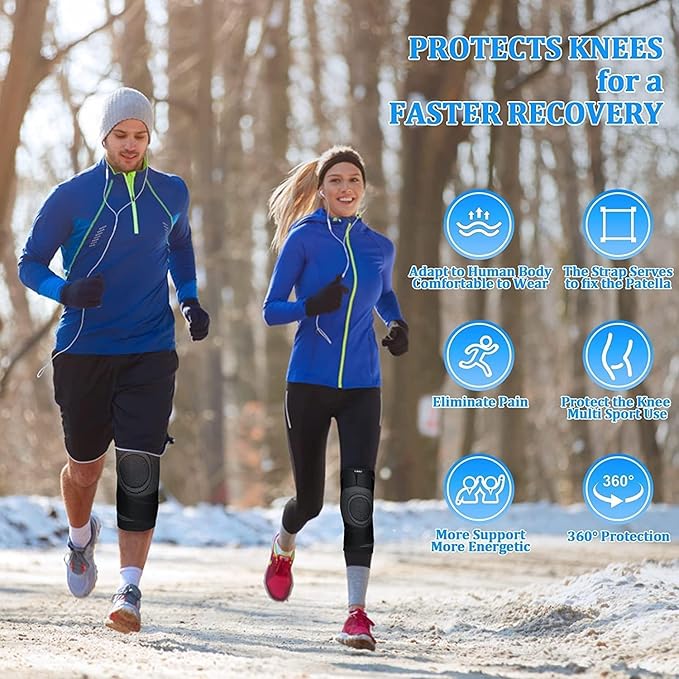 Knee Sleeve, knee Support for women and men with Removable Adjustable Straps, Premium Knee Compression Sleeve and Knee Brace for Arthritis Pain, Running, Cross Training