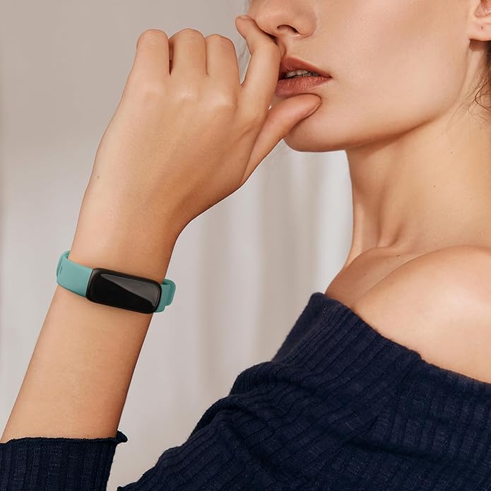 3 Pack Bands Compatible with Fitbit Inspire 3 Bands, Soft Silicone Adjustable Wristband Replacement Sport Straps Compatible with Fitbit Inspire 3 Fitness Tracker