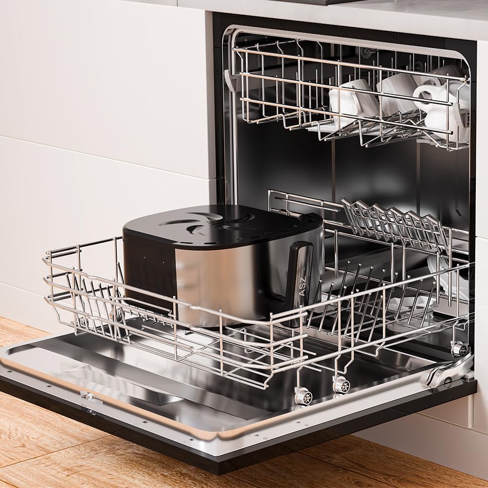 ASZ Digital Air Fryer 6qt with Window Up - 6 QT Big Airfryer 6-in-1 Presets Preheat Airfry Reheat Bake Roist Broil 400°F Airfrier 85% Oil Less,Nonstick Dishwasher-Safe Parts, Automatic Shutoff