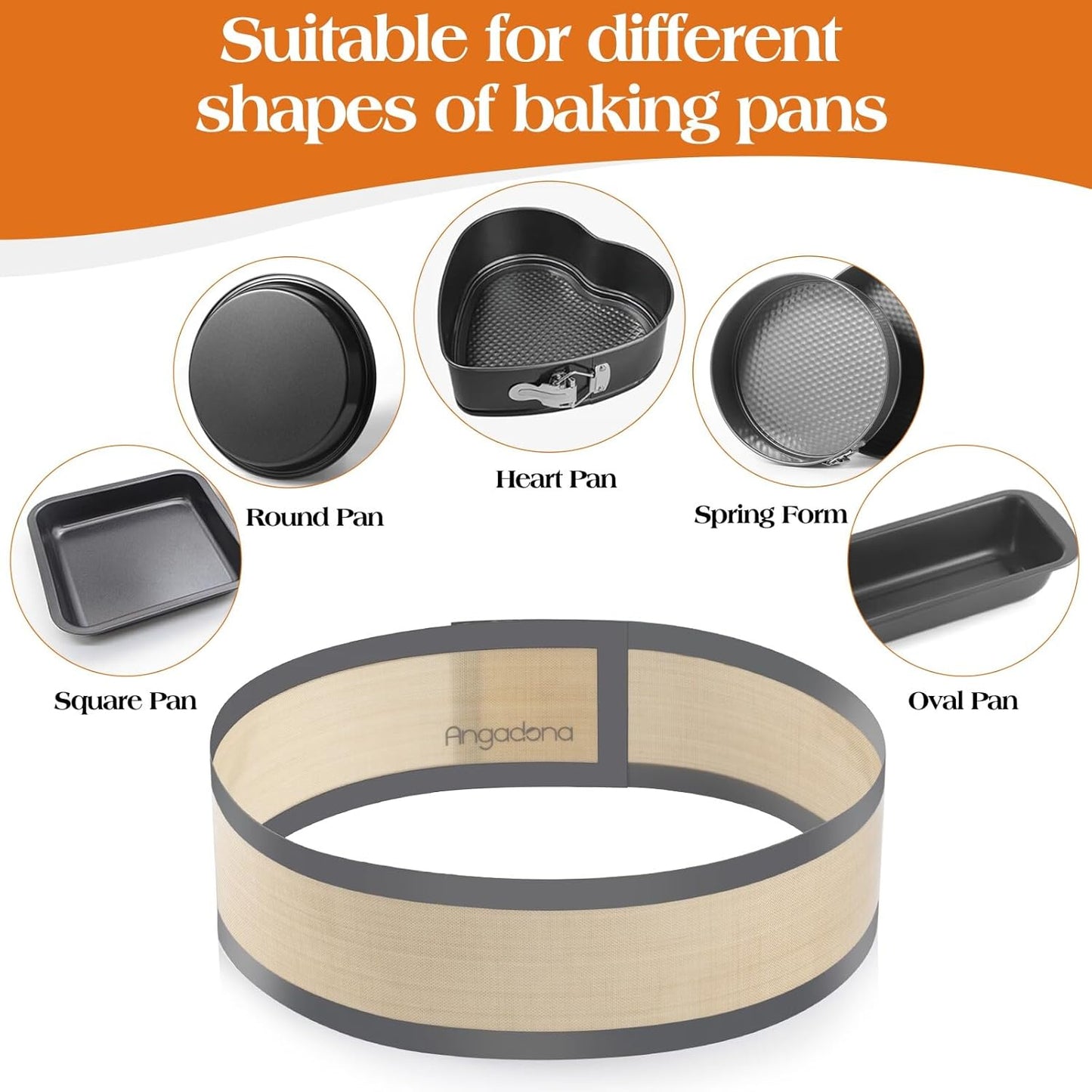 Silicone Baking Mat for Springform Pan 10 inch, Prevent cake from Sticking to Bottom and Side,Easy Clean & Non Sick Silicone Baking mat for Cheesecake Pan