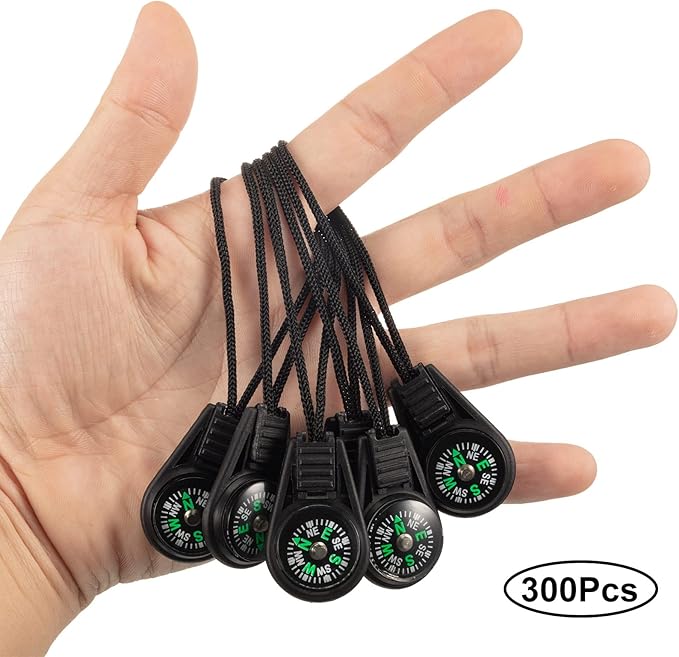 Kanayu 300 Pcs Mini Survival Compass Outdoor Camping