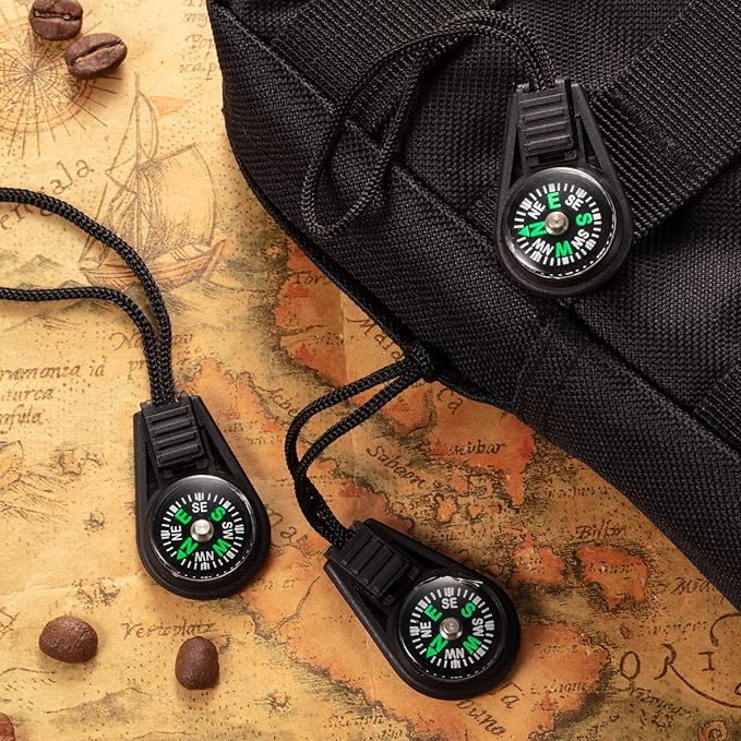 Kanayu 300 Pcs Mini Survival Compass Outdoor Camping