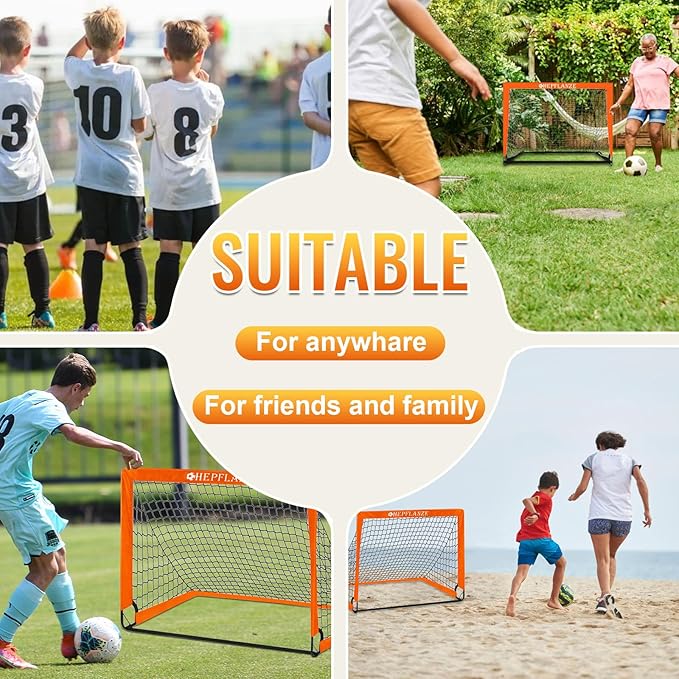 Kids Soccer Goal for Backyard Soccer Nets 4' 3' Portable