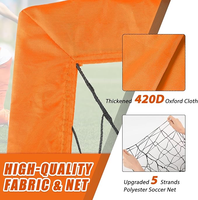 KTRIO Soccer Goal Soccer Net 6x4 ft