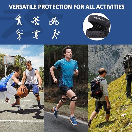 Knee Brace for Meniscus Tear - Adjustable Support for Men & Women - Breathable Neoprene Design for Sports, Running, Hiking, Arthritis & Injury Recovery(S/M)