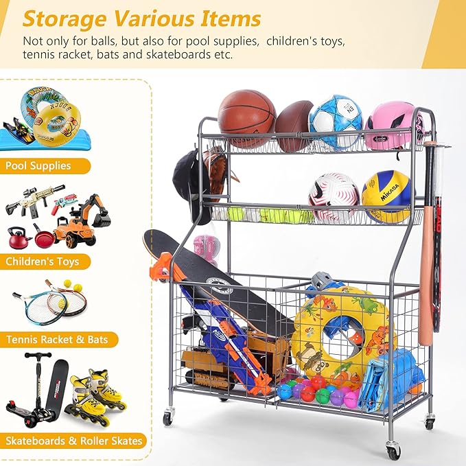 Kinghouse Sports Organizer for Garage
