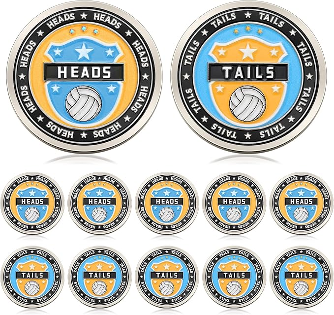 Leyndo 10 Pcs Volleyball Flip Coin Referee Official