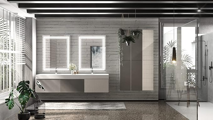 Keonjinn LED Bathroom Mirror 28 x 36 Inch