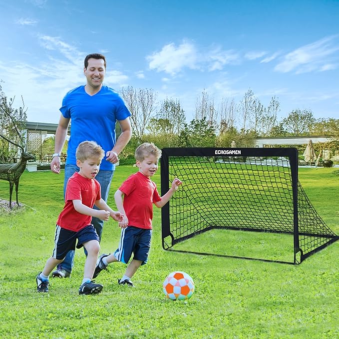 Kids Soccer Goals for Backyard Set 2 of 4' x 3' Soccer 10 Soccer