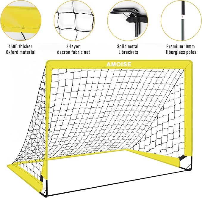 Kids Soccer Goals for Backyard Set of 2