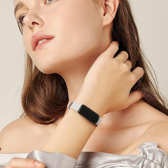 3 Pack Bands Compatible with Fitbit Inspire 3 Bands, Soft Silicone Adjustable Wristband Replacement Sport Straps Compatible with Fitbit Inspire 3 Fitness Tracker