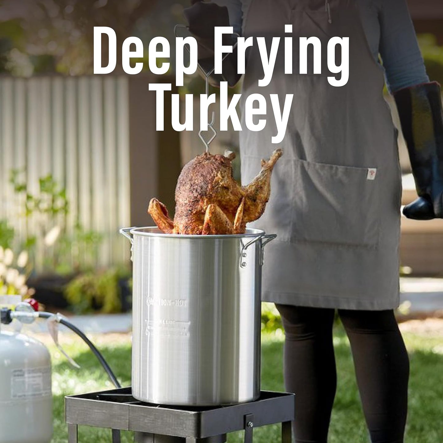 RAPICCA 932°F Heat Resistant BBQ Grill Gloves: Oil Resistant Waterproof for Smoking Grilling Cooking Barbecue Deep Frying Turkey Rotisserie Handling Hot Greacy Meat Stocking Stuffers - Long Sleeve