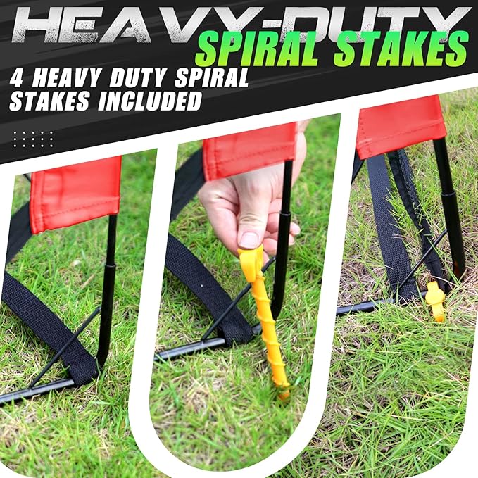 Kids Soccer Goals for Backyard 5×3, 6×4, 6×4, 9×5FT 9×5FT 2 2 Pieces