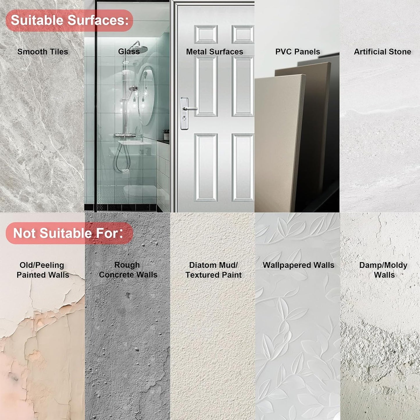 Aluminum Wall Hooks, No Drill Damage-Free Adhesive Hook, Product for Hanging Heavy Duty for Bathroom Kitchen Home (Slanting Square Rose Gold Hook, 4)