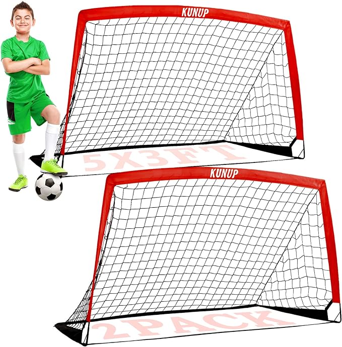 Kids Soccer Goals for Backyard 5×3, 6×4, 6×4, 9×5FT 9×5FT 2 2 Pieces